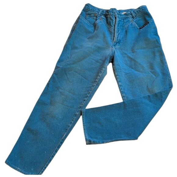 Rocky Mountain Jeans Bright Sky Blue FLAWED Size 33/15 - Picture 1 of 14